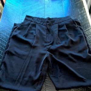 Black satin dress slacks